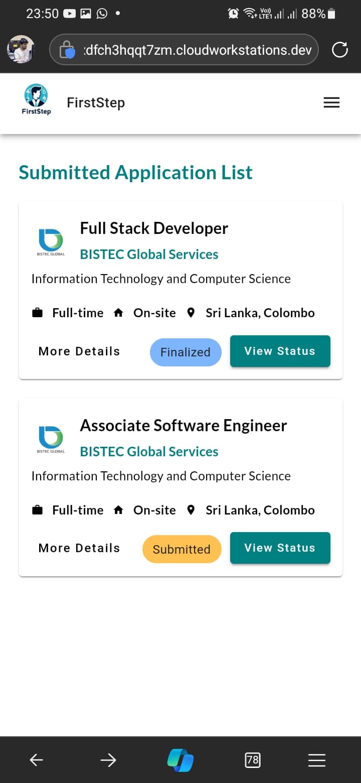 Mobile View - Navigation