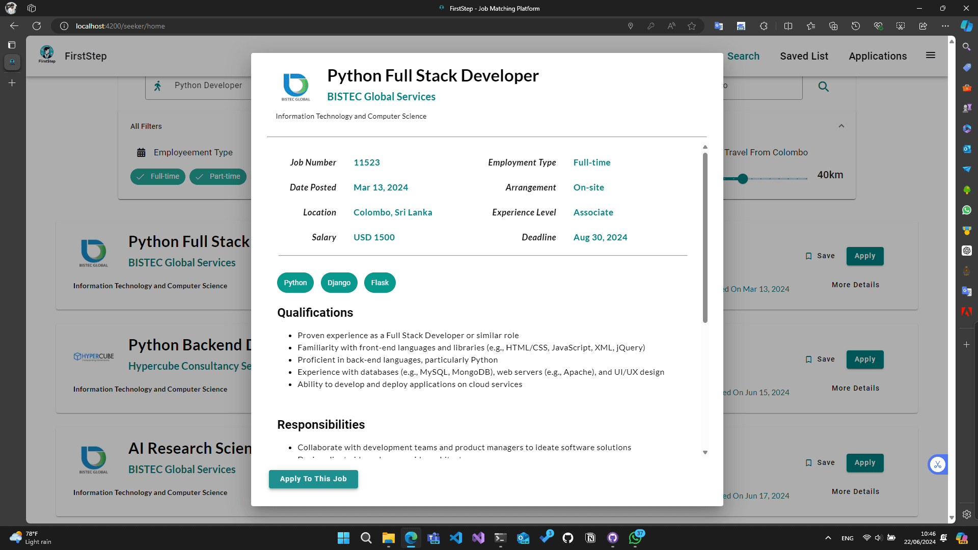 Seeker Portal - Job Search