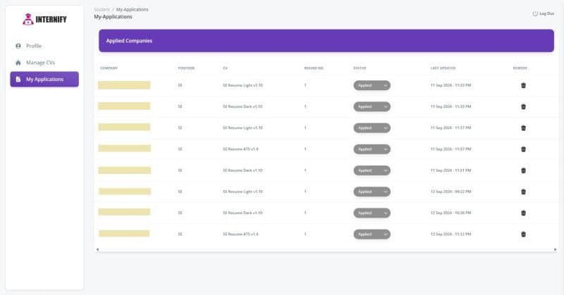 Internify Screenshot 2
